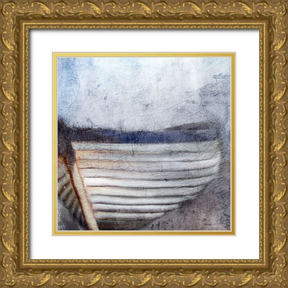 Kimberly, Allen 26x26 Gold Ornate Wood Framed with Double Matting Museum Art Print Titled - Beached