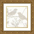 thumbnail image 1 of Kimberly, Allen 26x26 Gold Ornate Wood Framed with Double Matting Museum Art Print Titled - Bird Silhouette 1, 1 of 4