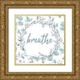 thumbnail image 1 of Kimberly, Allen 26x26 Gold Ornate Wood Framed with Double Matting Museum Art Print Titled - Blue Bath 4, 1 of 4