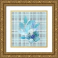 thumbnail image 1 of Kimberly, Allen 26x26 Gold Ornate Wood Framed with Double Matting Museum Art Print Titled - Blue Hues 10, 1 of 4