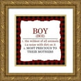 thumbnail image 1 of Kimberly, Allen 26x26 Gold Ornate Wood Framed with Double Matting Museum Art Print Titled - Boy Definition, 1 of 4
