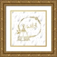 thumbnail image 1 of Kimberly, Allen 26x26 Gold Ornate Wood Framed with Double Matting Museum Art Print Titled - Feathered Wild, 1 of 4