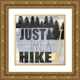 thumbnail image 1 of Kimberly, Allen 26x26 Gold Ornate Wood Framed with Double Matting Museum Art Print Titled - Just take a Hike, 1 of 4