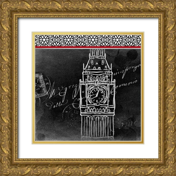 Kimberly, Allen 26x26 Gold Ornate Wood Framed with Double Matting Museum Art Print Titled - LeBain 2