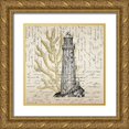 thumbnail image 1 of Kimberly, Allen 26x26 Gold Ornate Wood Framed with Double Matting Museum Art Print Titled - Letters to the Sea 2, 1 of 4