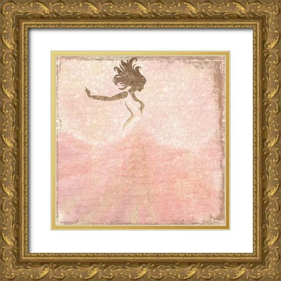Kimberly, Allen 26x26 Gold Ornate Wood Framed with Double Matting Museum Art Print Titled - My First Love 2