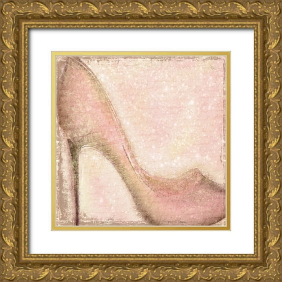 Kimberly, Allen 26x26 Gold Ornate Wood Framed with Double Matting Museum Art Print Titled - My First Love