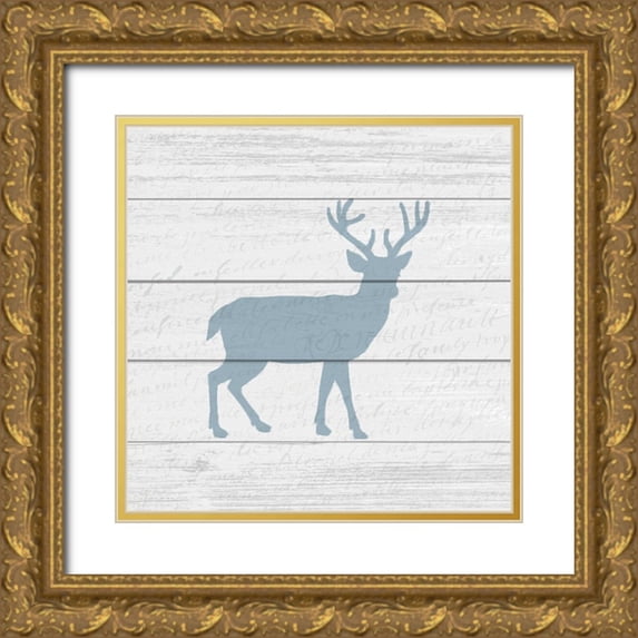 Kimberly, Allen 26x26 Gold Ornate Wood Framed with Double Matting Museum Art Print Titled - My Forest 3