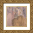 thumbnail image 1 of Kimberly, Allen 26x26 Gold Ornate Wood Framed with Double Matting Museum Art Print Titled - Potted Pink, 1 of 4