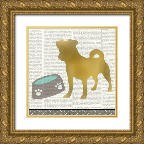 Kimberly, Allen 26x26 Gold Ornate Wood Framed with Double Matting Museum Art Print Titled - Ruff Ruff 3
