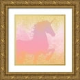 thumbnail image 1 of Kimberly, Allen 26x26 Gold Ornate Wood Framed with Double Matting Museum Art Print Titled - Unicorns are Real 1, 1 of 4