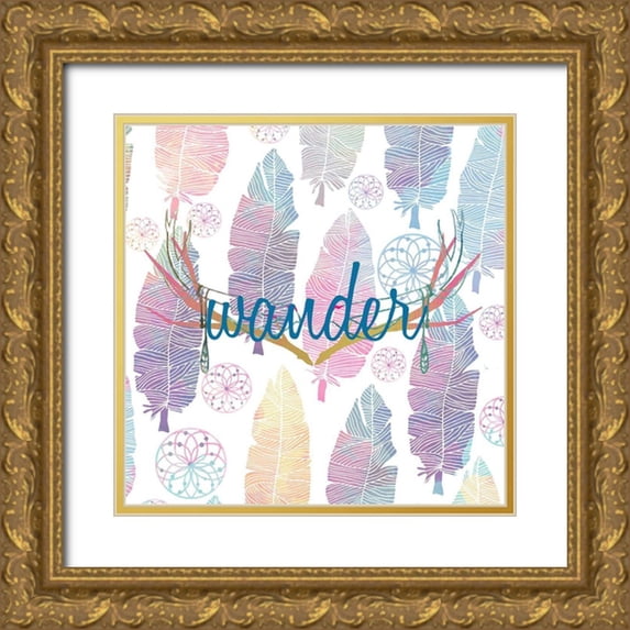 Kimberly, Allen 26x26 Gold Ornate Wood Framed with Double Matting Museum Art Print Titled - Wild 5