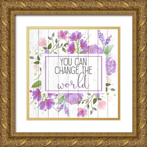 Kimberly, Allen 26x26 Gold Ornate Wood Framed with Double Matting Museum Art Print Titled - You Can