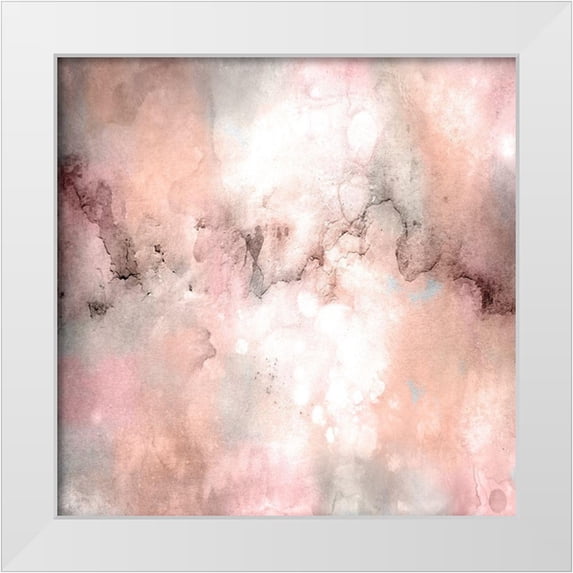 Kimberly, Allen 26x26 White Modern Wood Framed Museum Art Print Titled - Blush Tones