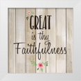 thumbnail image 1 of Kimberly, Allen 26x26 White Modern Wood Framed Museum Art Print Titled - Great is Thy Faithfulness, 1 of 4