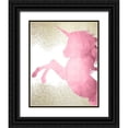 thumbnail image 1 of Kimberly, Allen 26x32 Black Ornate Wood Framed with Double Matting Museum Art Print Titled - A Unicorn 3, 1 of 4