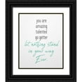 thumbnail image 1 of Kimberly, Allen 26x32 Black Ornate Wood Framed with Double Matting Museum Art Print Titled - Let Nothing, 1 of 4