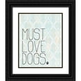 thumbnail image 1 of Kimberly, Allen 26x32 Black Ornate Wood Framed with Double Matting Museum Art Print Titled - Must Love Dogs, 1 of 4
