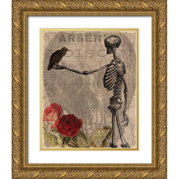 Kimberly, Allen 26x32 Gold Ornate Wood Framed with Double Matting Museum Art Print Titled - Afterlife Friends
