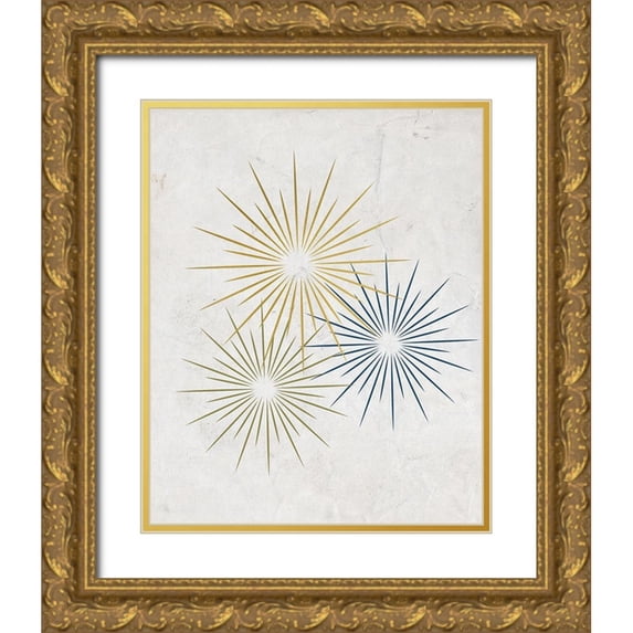 Kimberly, Allen 26x32 Gold Ornate Wood Framed with Double Matting Museum Art Print Titled - Burst 2