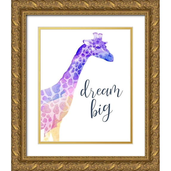 Kimberly, Allen 26x32 Gold Ornate Wood Framed with Double Matting Museum Art Print Titled - Dream Big