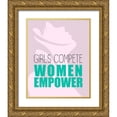 thumbnail image 1 of Kimberly, Allen 26x32 Gold Ornate Wood Framed with Double Matting Museum Art Print Titled - Girls Compete, 1 of 4