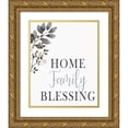 thumbnail image 1 of Kimberly, Allen 26x32 Gold Ornate Wood Framed with Double Matting Museum Art Print Titled - Home Family Blessing, 1 of 4