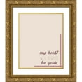 thumbnail image 1 of Kimberly, Allen 26x32 Gold Ornate Wood Framed with Double Matting Museum Art Print Titled - My Heart, 1 of 4