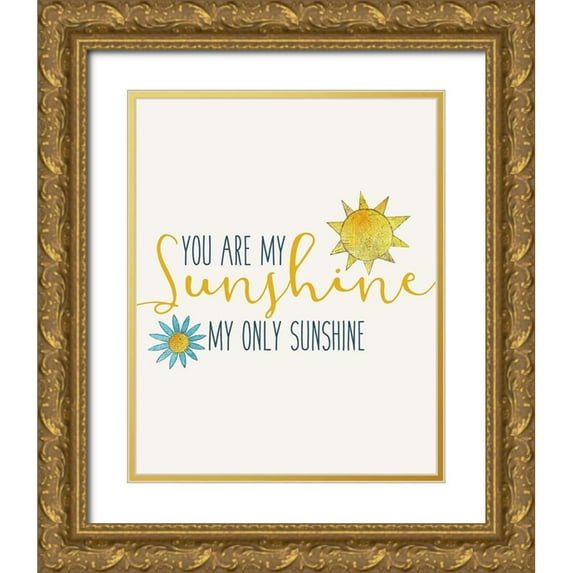 Kimberly, Allen 26x32 Gold Ornate Wood Framed with Double Matting Museum Art Print Titled - My Sunshine 1