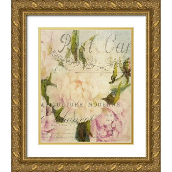 Kimberly, Allen 26x32 Gold Ornate Wood Framed with Double Matting Museum Art Print Titled - Summer Blooming Series C