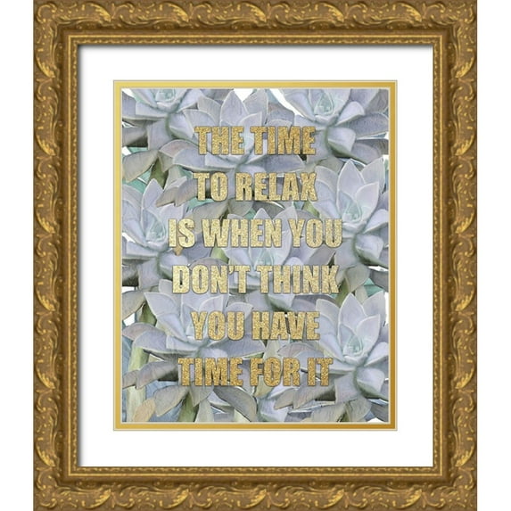 Kimberly, Allen 26x32 Gold Ornate Wood Framed with Double Matting Museum Art Print Titled - The Time to Relax