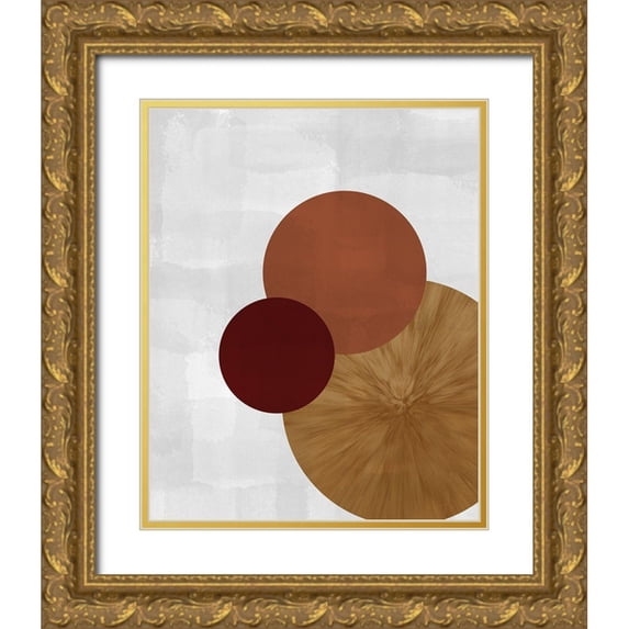 Kimberly, Allen 26x32 Gold Ornate Wood Framed with Double Matting Museum Art Print Titled - Three of a Kind 3