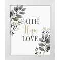 thumbnail image 1 of Kimberly, Allen 26x32 White Modern Wood Framed Museum Art Print Titled - Faith Hope Love, 1 of 4
