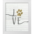 thumbnail image 1 of Kimberly, Allen 26x32 White Modern Wood Framed Museum Art Print Titled - Paw Love, 1 of 4