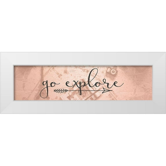 Kimberly, Allen 32x11 White Modern Wood Framed Museum Art Print Titled - Go Explore