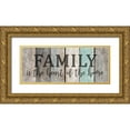 thumbnail image 1 of Kimberly, Allen 32x15 Gold Ornate Wood Framed with Double Matting Museum Art Print Titled - Family Heart, 1 of 4