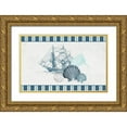 thumbnail image 1 of Kimberly, Allen 32x22 Gold Ornate Wood Framed with Double Matting Museum Art Print Titled - Sea Blues 1, 1 of 4