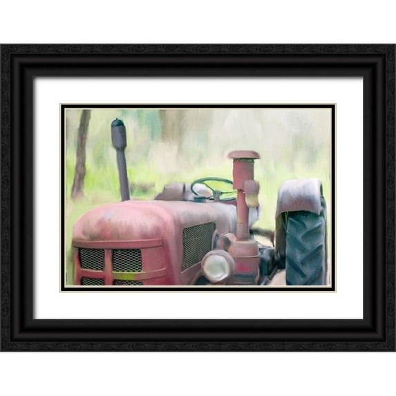Kimberly, Allen 32x23 Black Ornate Wood Framed with Double Matting Museum Art Print Titled - Better on The Farm