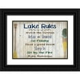 thumbnail image 1 of Kimberly, Allen 32x23 Black Ornate Wood Framed with Double Matting Museum Art Print Titled - Lake Rules, 1 of 4
