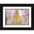 thumbnail image 1 of Kimberly, Allen 32x23 Black Ornate Wood Framed with Double Matting Museum Art Print Titled - Pink Paris, 1 of 4