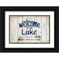 thumbnail image 1 of Kimberly, Allen 32x23 Black Ornate Wood Framed with Double Matting Museum Art Print Titled - Welcome to the Lake, 1 of 4