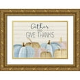 thumbnail image 1 of Kimberly, Allen 32x23 Gold Ornate Wood Framed with Double Matting Museum Art Print Titled - Gather and Give Thanks, 1 of 4