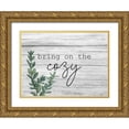thumbnail image 1 of Kimberly, Allen 32x25 Gold Ornate Wood Framed with Double Matting Museum Art Print Titled - Cozy, 1 of 4