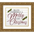 thumbnail image 1 of Kimberly, Allen 32x26 Gold Ornate Wood Framed with Double Matting Museum Art Print Titled - Have Yourself A Merry, 1 of 4
