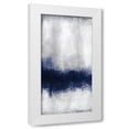 thumbnail image 1 of Kimberly Allen 4x14 White Modern Wood Framed Wall Art Titled - Indigo Tones Panel A, 1 of 5