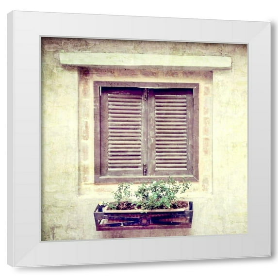 Kimberly Allen 4x14 White Modern Wood Framed Wall Art Titled - Window View