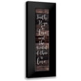 thumbnail image 1 of Kimberly, Allen 6x14 Black Modern Framed Museum Art Print Titled - Faith Hope Love, 1 of 5