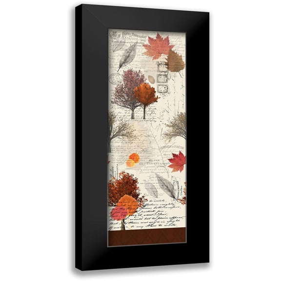Kimberly, Allen 7x14 Black Modern Framed Museum Art Print Titled - Fall Time Panel