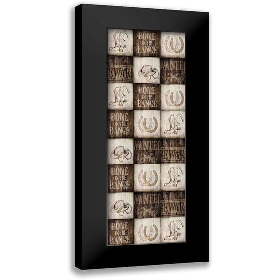 Kimberly, Allen 7x14 Black Modern Framed Museum Art Print Titled - Home on the Range Panel