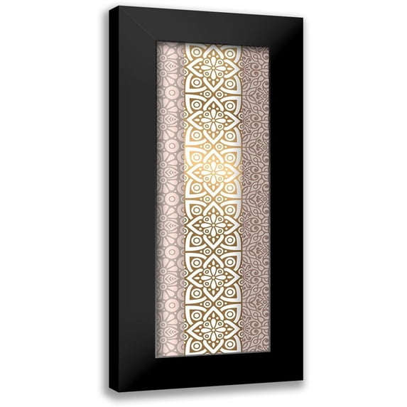 Kimberly, Allen 7x14 Black Modern Framed Museum Art Print Titled - Ornamental A